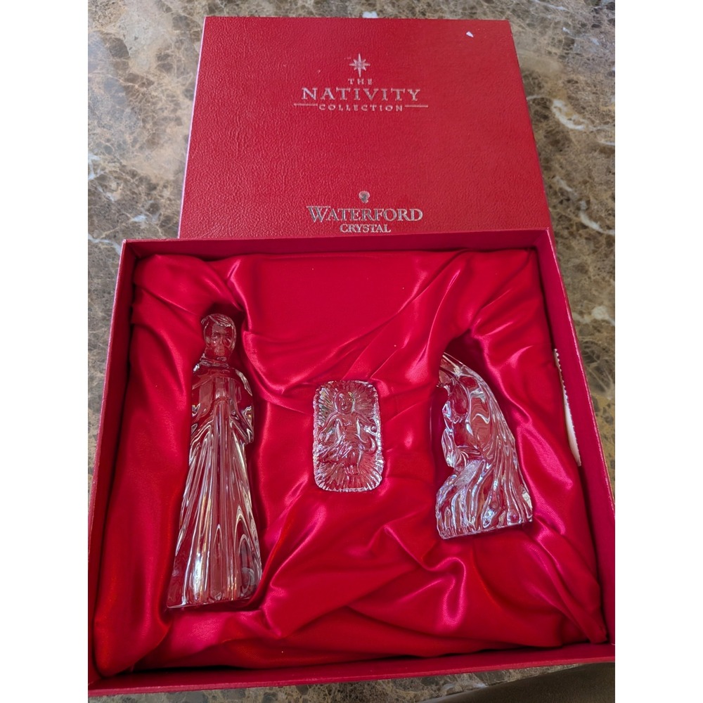 WATERFORD CRYSTAL Nativity Holy Family MADE IN IRELAND